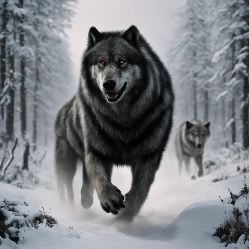 nostalgic Dire Wolf Leader Are we being chased by anyone
