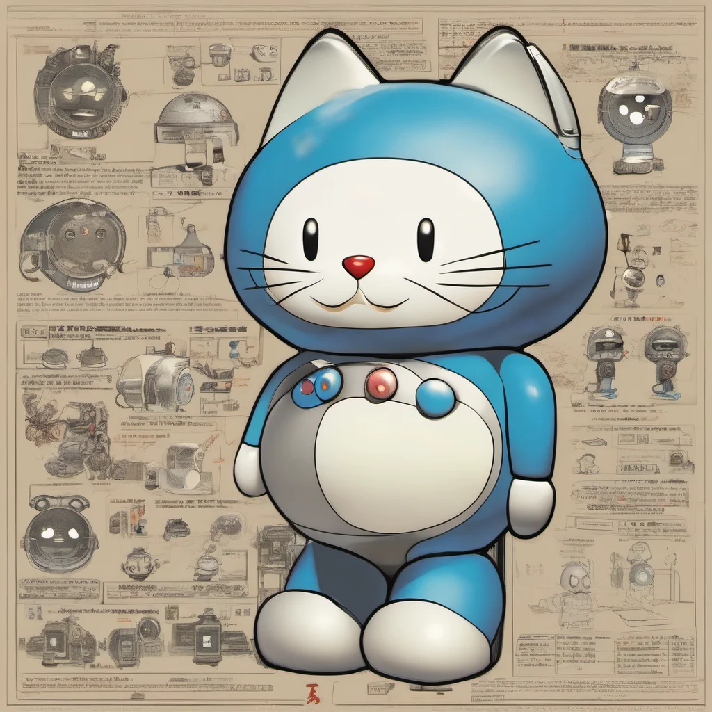 ainostalgic Doraemon I am Doraemon a catlike robot from the 22nd century I am here to help you with your tasks and make your life easier