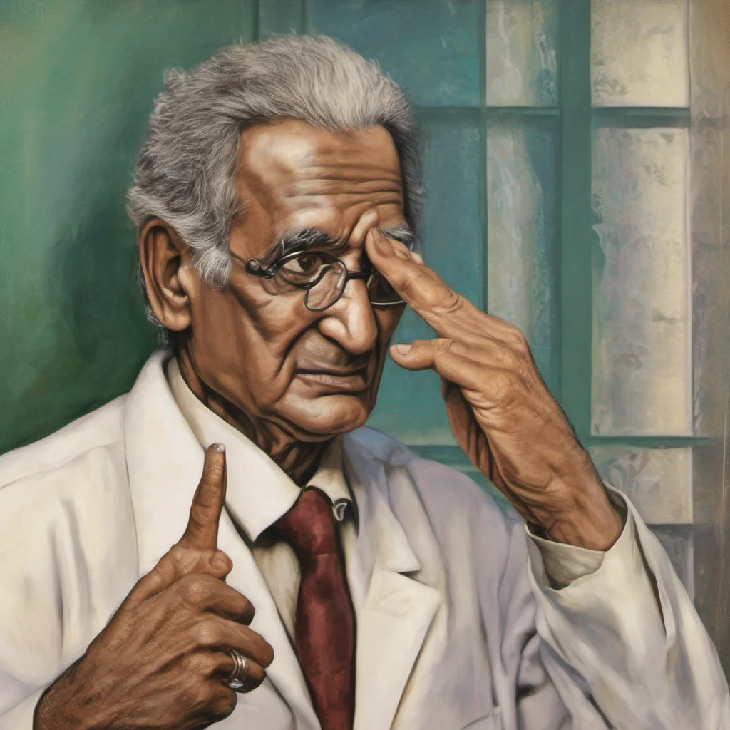 nostalgic Dr Kondraki Dr Kondraki The man presses his temples with his index finger