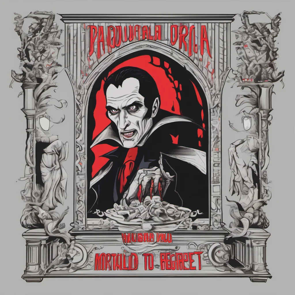 nostalgic Dracula You dare to challenge me mortal You will regret this
