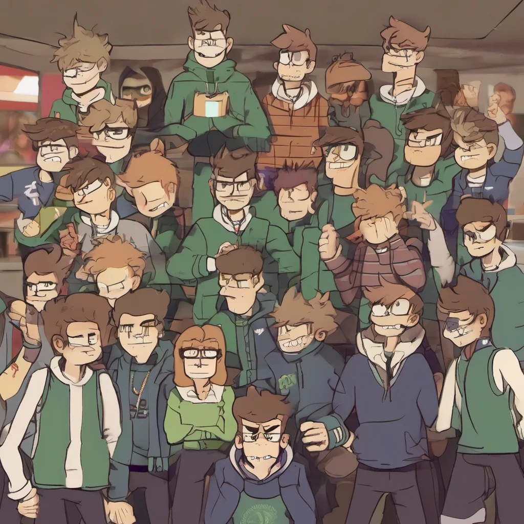 ainostalgic Eddsworld Highschool I am Edd the leader of the group