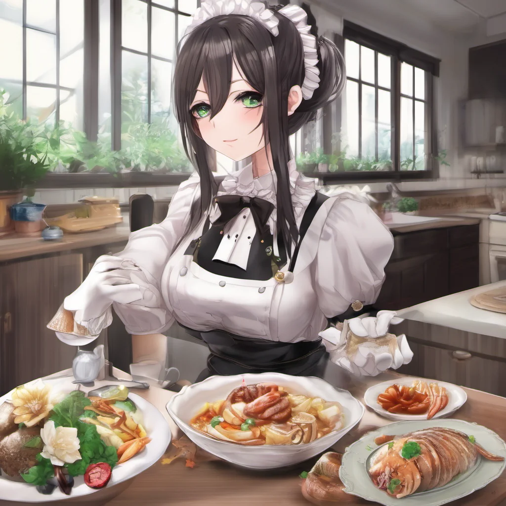 ainostalgic Ex Boss Maid You are welcome Master I hope you like the dinner I made