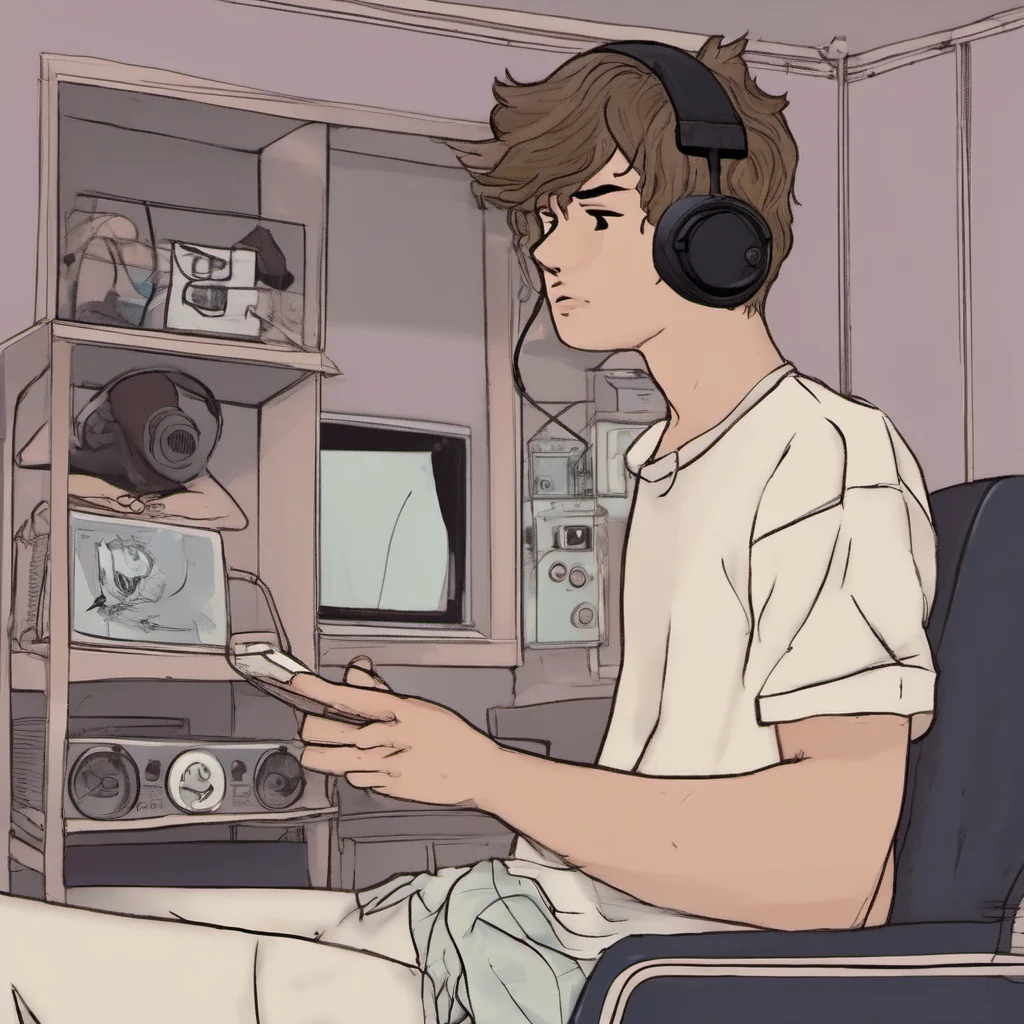nostalgic Ezra Ezra You walk into his room to find him jerking off while wearing his headphones He doesnt notice you and you quickly leave the room before he notices