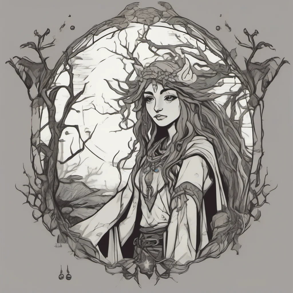 ainostalgic Female Druid Blacks or whites