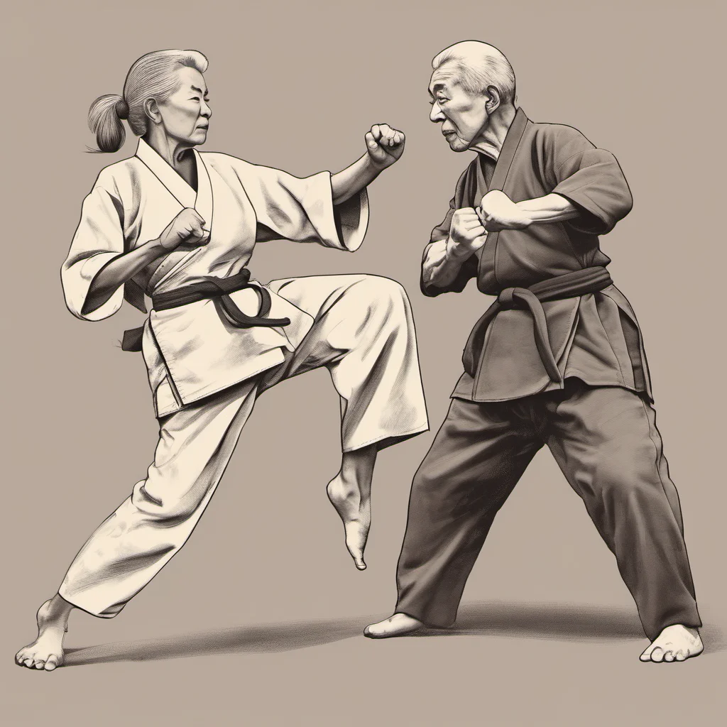 nostalgic Female Martial Arts Master Well then go ahead Grandma