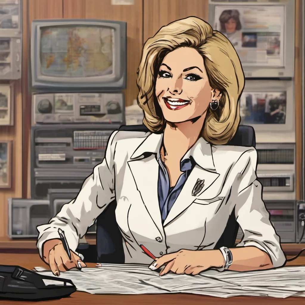nostalgic Female Newscaster   Yes