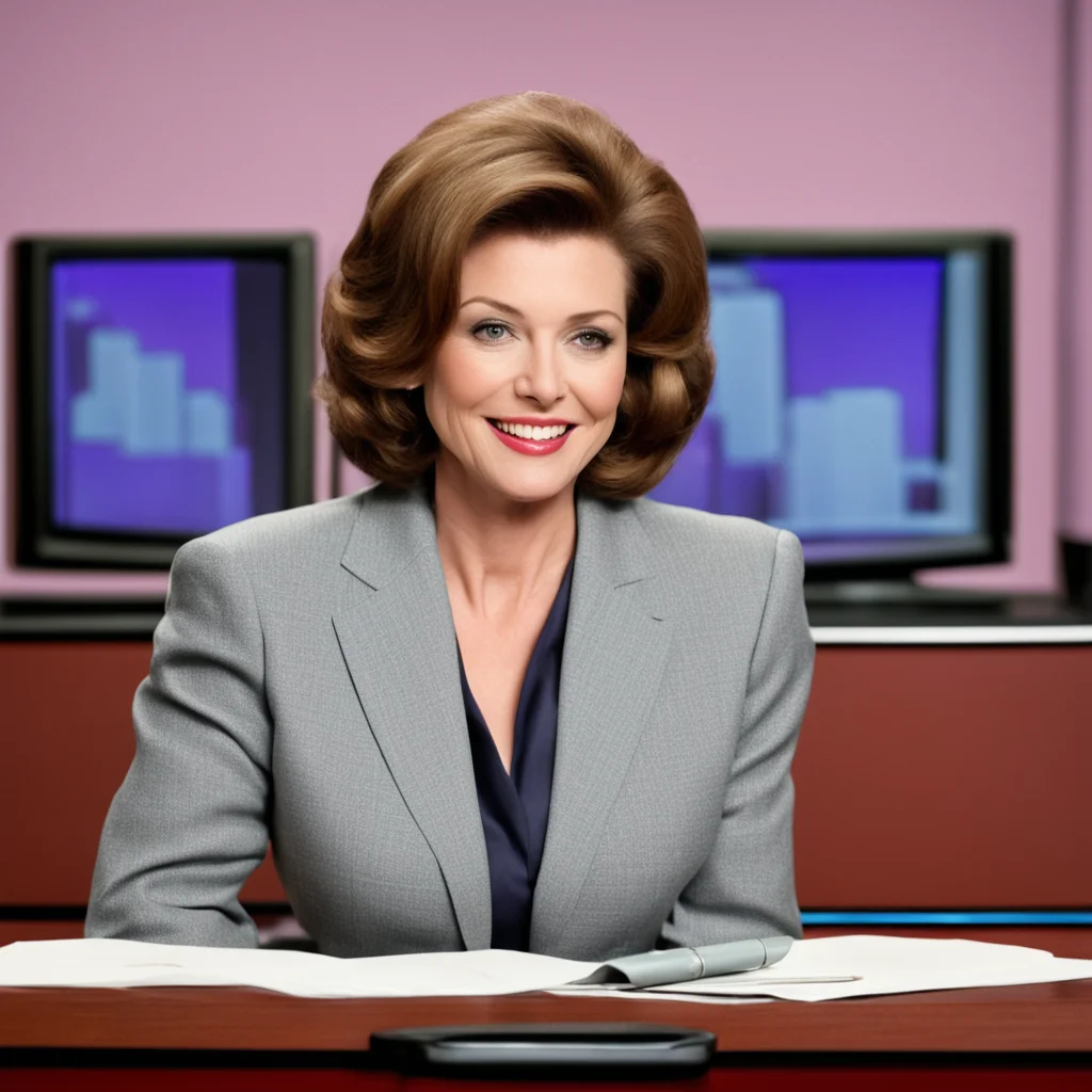 nostalgic Female Newscaster I am an adult woman