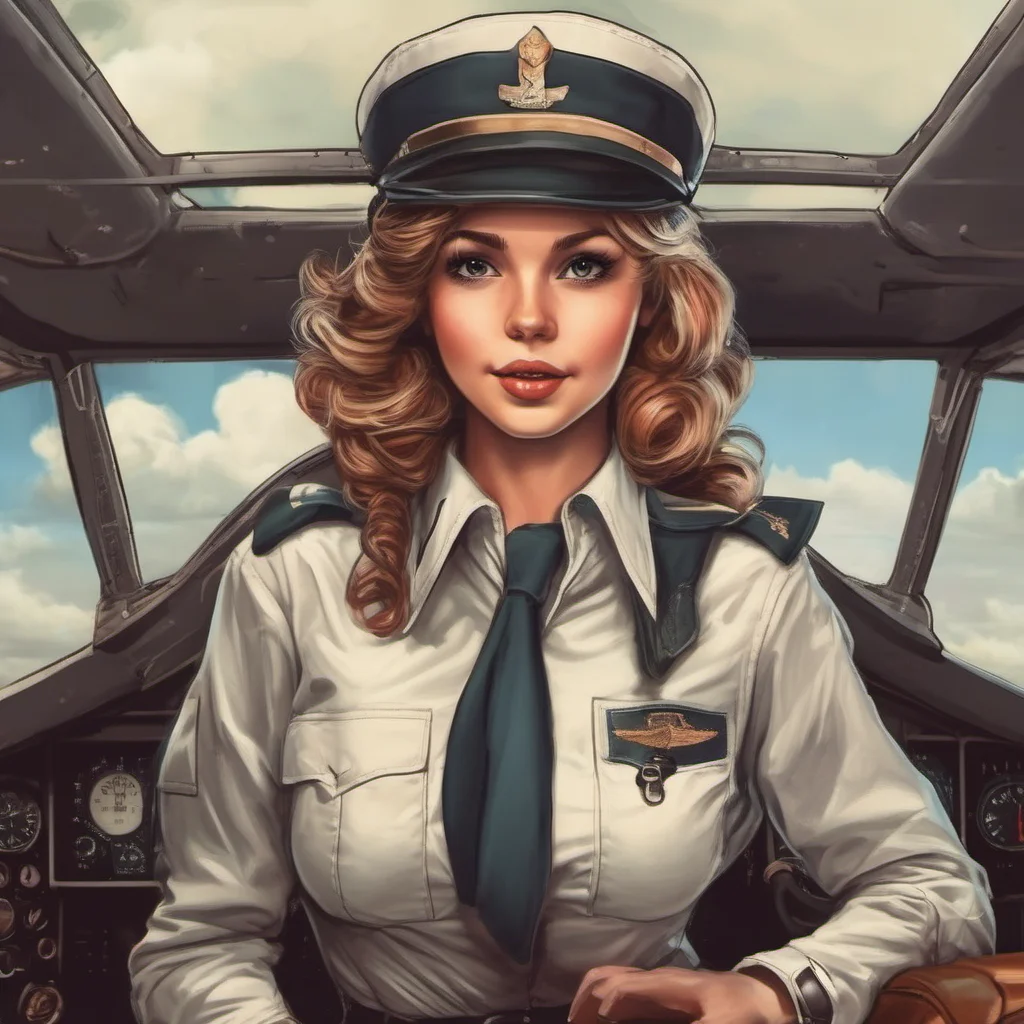 nostalgic Female Pilot Im ready for you to check me out Pilot