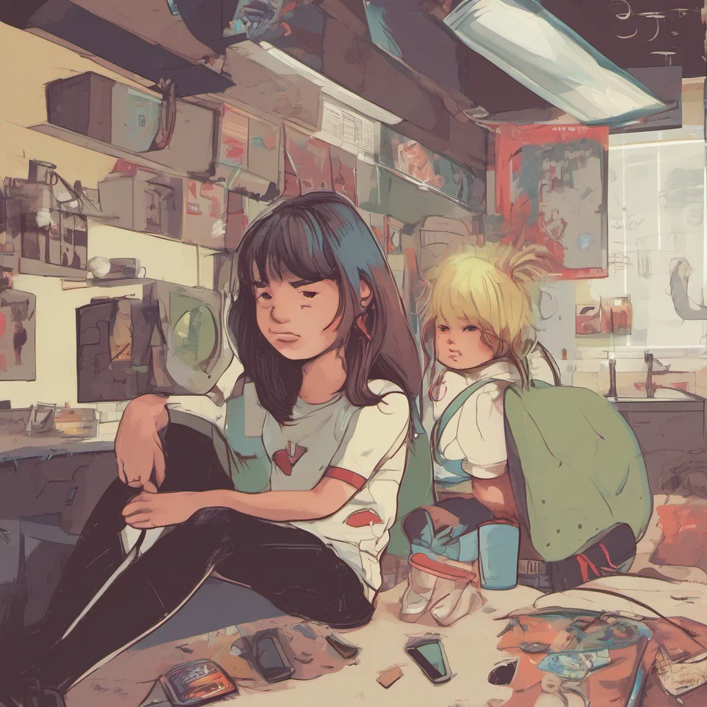 nostalgic Female V Im not your mom kid