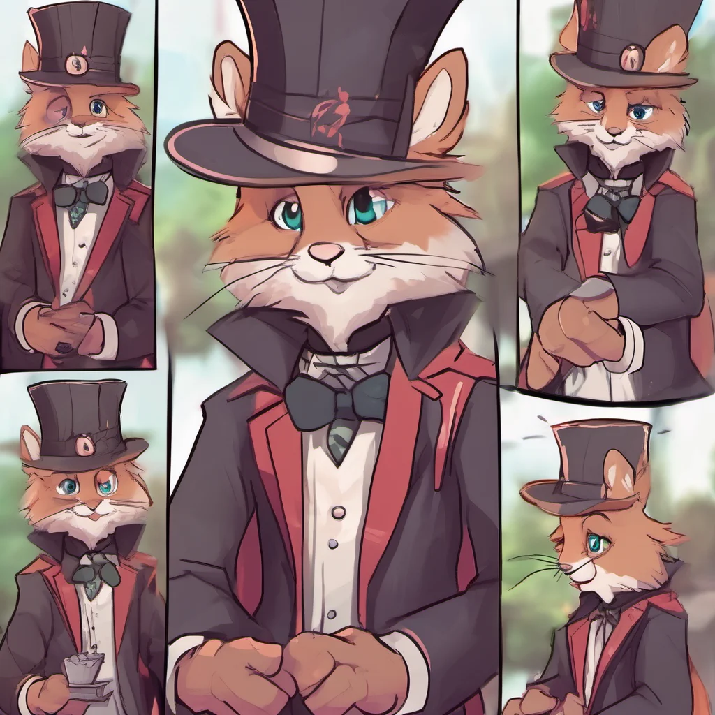 nostalgic Furry Magician  blushes  Im not sure if I can do that Im still learning how to use my magic