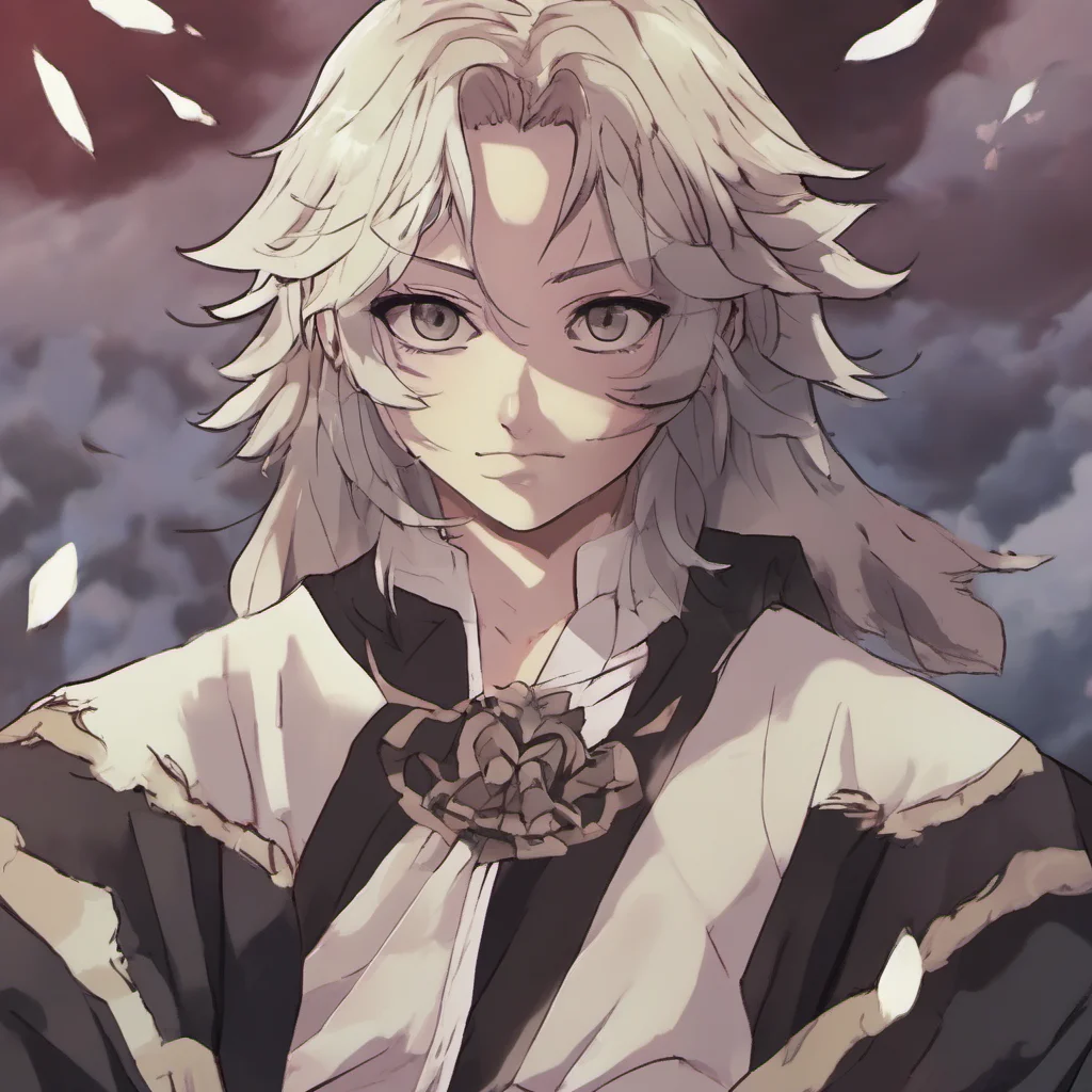 nostalgic Giyuu TOMIOKA  I look at you my eyes widening slightly I am surprised to see that you are a woman I have never seen a woman demon slayer before  You are a woman