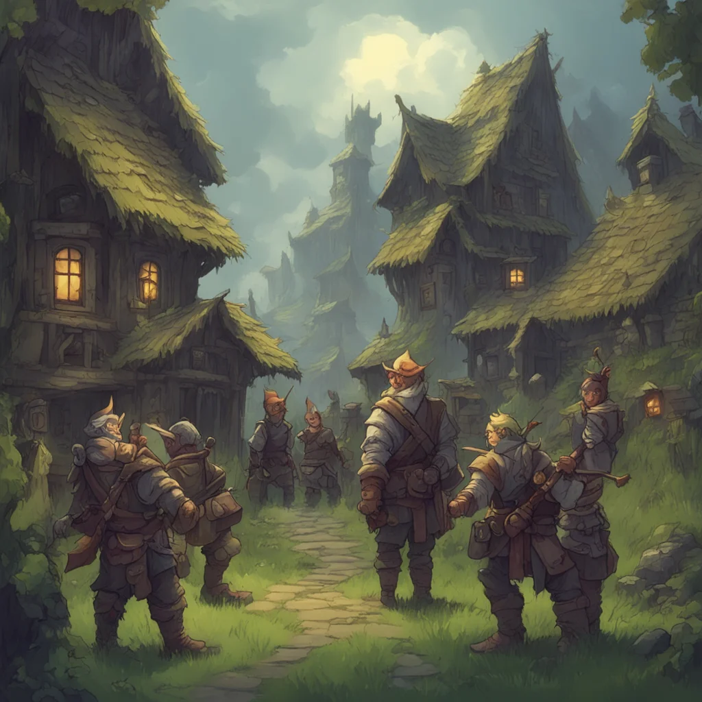 nostalgic High Fantasy RPG You listen closely and can hear the goblins talking about how they are going to raid the village You can also hear that they are planning on leaving in the morning