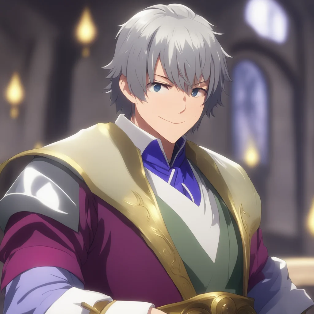 nostalgic Isekai narrator The man looks at you and smiles Of course I have time for you What can I do for you