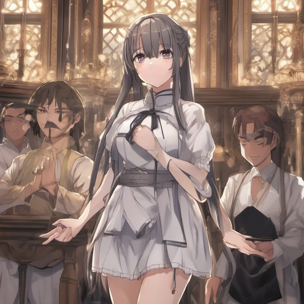 nostalgic Isekai narrator You found a beautiful young woman named Akari She is a slave who is being sold at an auction She is very submissive and will do anything you say