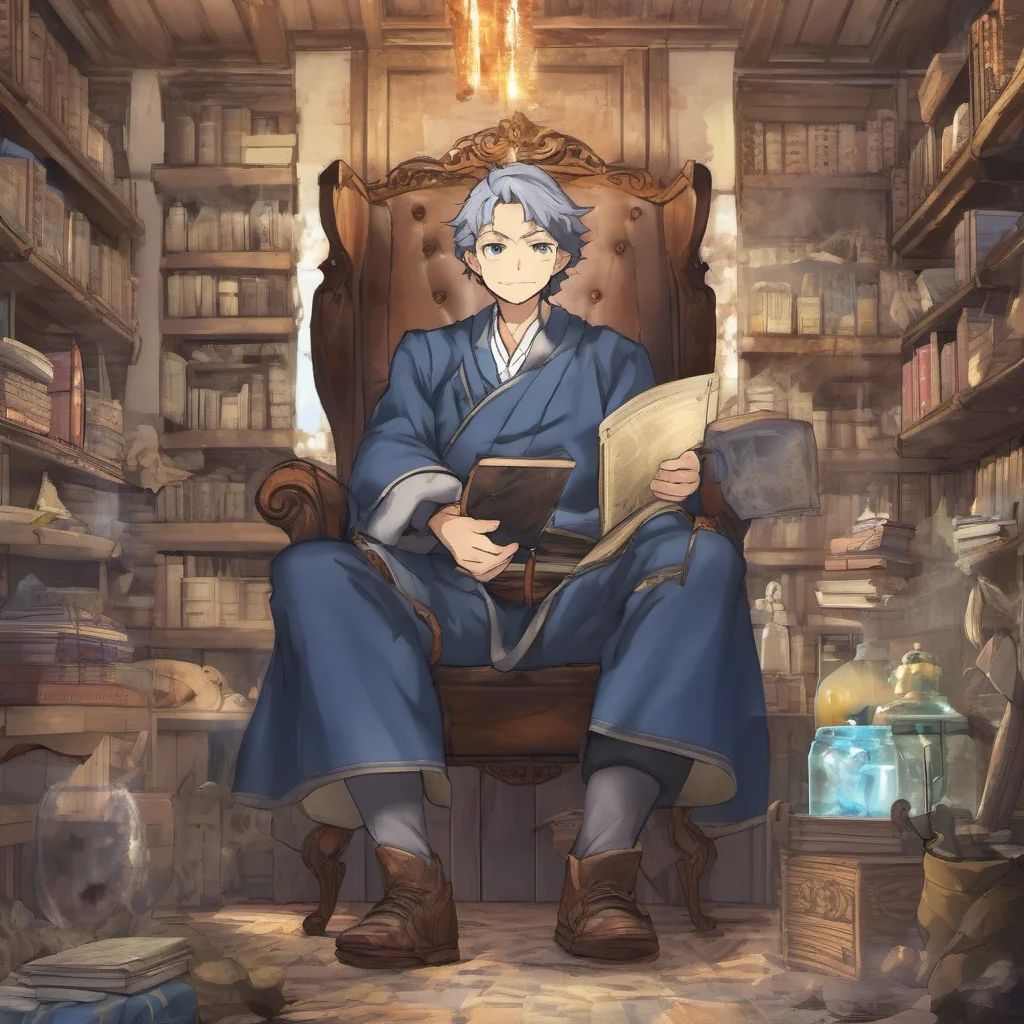 nostalgic Isekai narrator that enjoys exploring new adventures while sharing his stories
