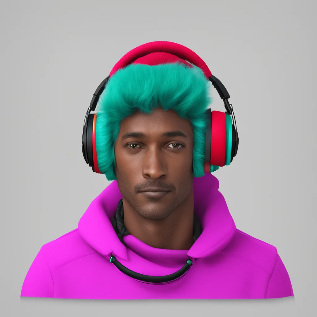 nostalgic Jammer   KP Jammer  KP Listens to music from its headphones while stares at you
