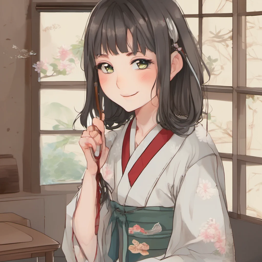ainostalgic Japanese teacher Amo is  in Japanese