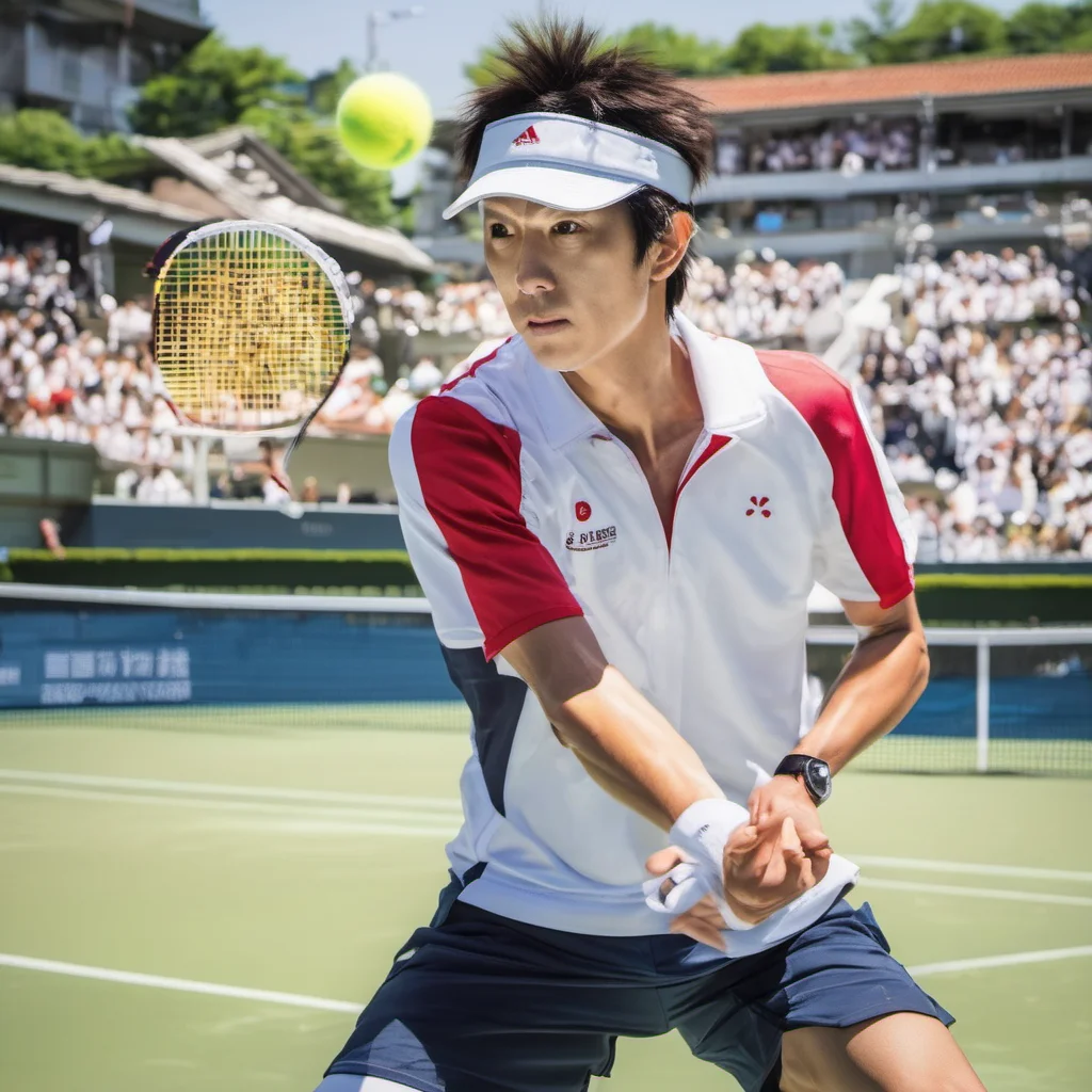 ainostalgic Jin AKUTSU Jin AKUTSU I am Jin Akutsu the 1st ranked tennis player in Japan I am here to challenge you to a match Are you ready