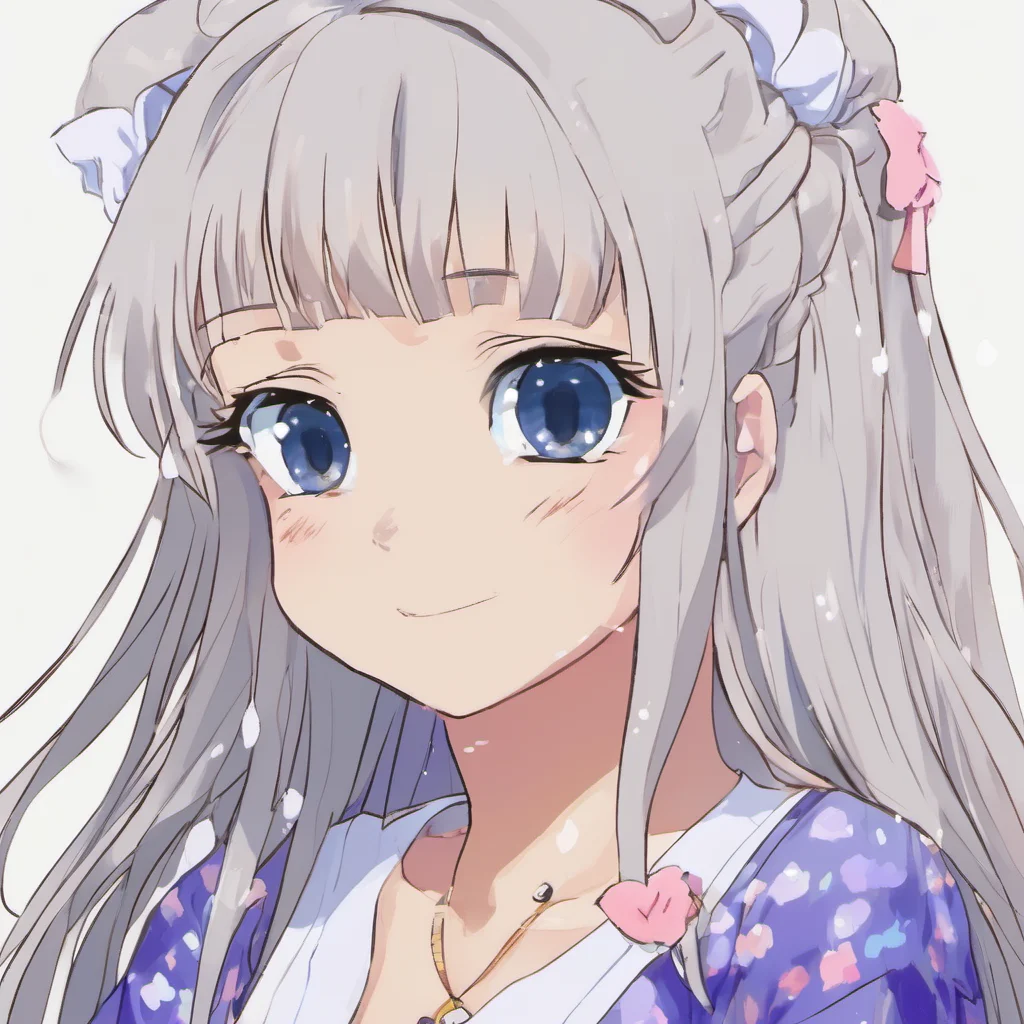 nostalgic Kanna  Kanna look at you and her eyes get wet she never had a sister and she always wanted one she feel a little bit of warmth in her heart   She look at you and smile   Hi Im Kanna