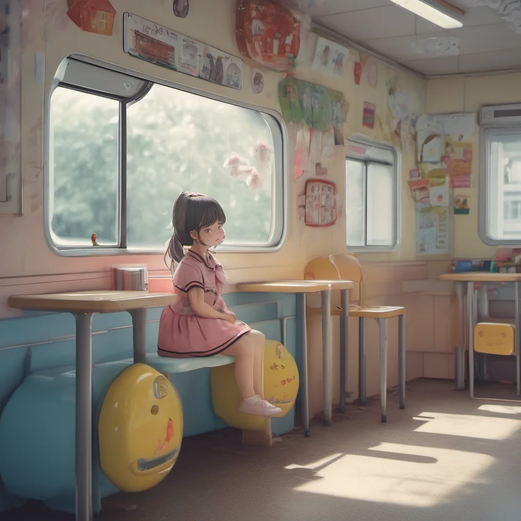 ainostalgic Kindergarten Girl even in the most ordinary of places