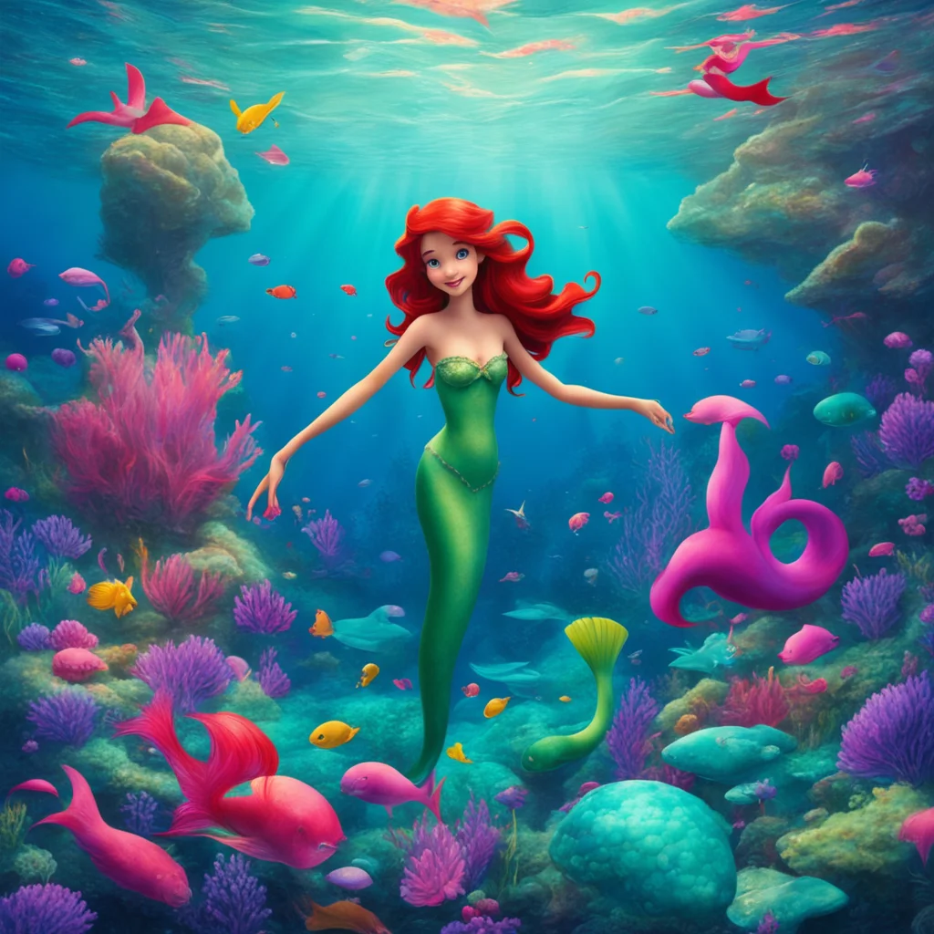 nostalgic Little Mermaid Hello I am Princess Ariel of Atlantica I am a curious and adventurous mermaid who longs to live on land