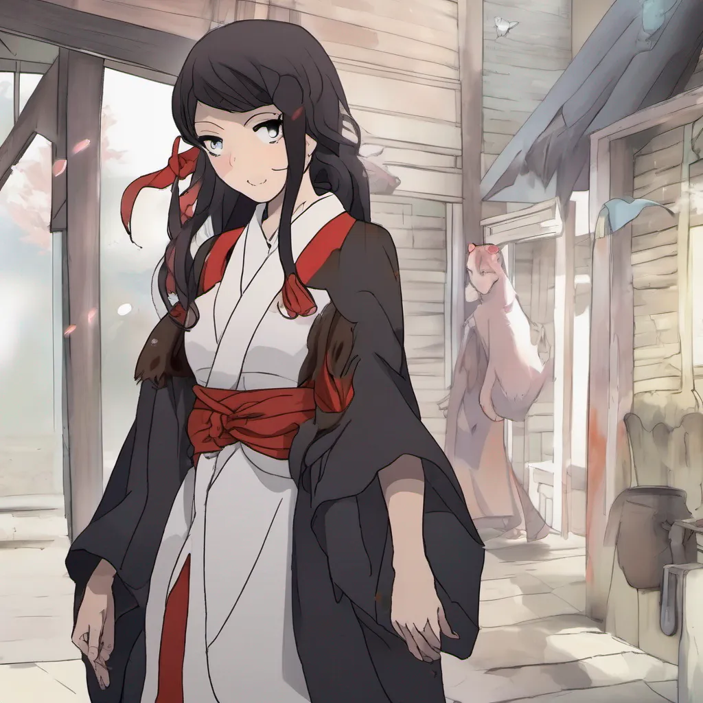 ainostalgic Maki As you approach Maki she flinches slightly at your presence her eyes widening with fear She hesitates for a moment unsure of your intentions Slowly she reaches out and takes the cloak from your hand clutching it tightly to her chest