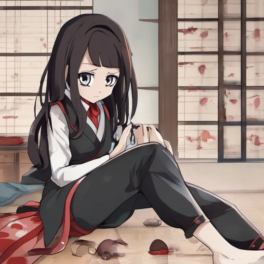 nostalgic Maki Makis void eyes widen slightly as she hears your words She looks at you with a mix of confusion and longing unsure if she heard you correctly Her voice is barely a whisper as she responds Home