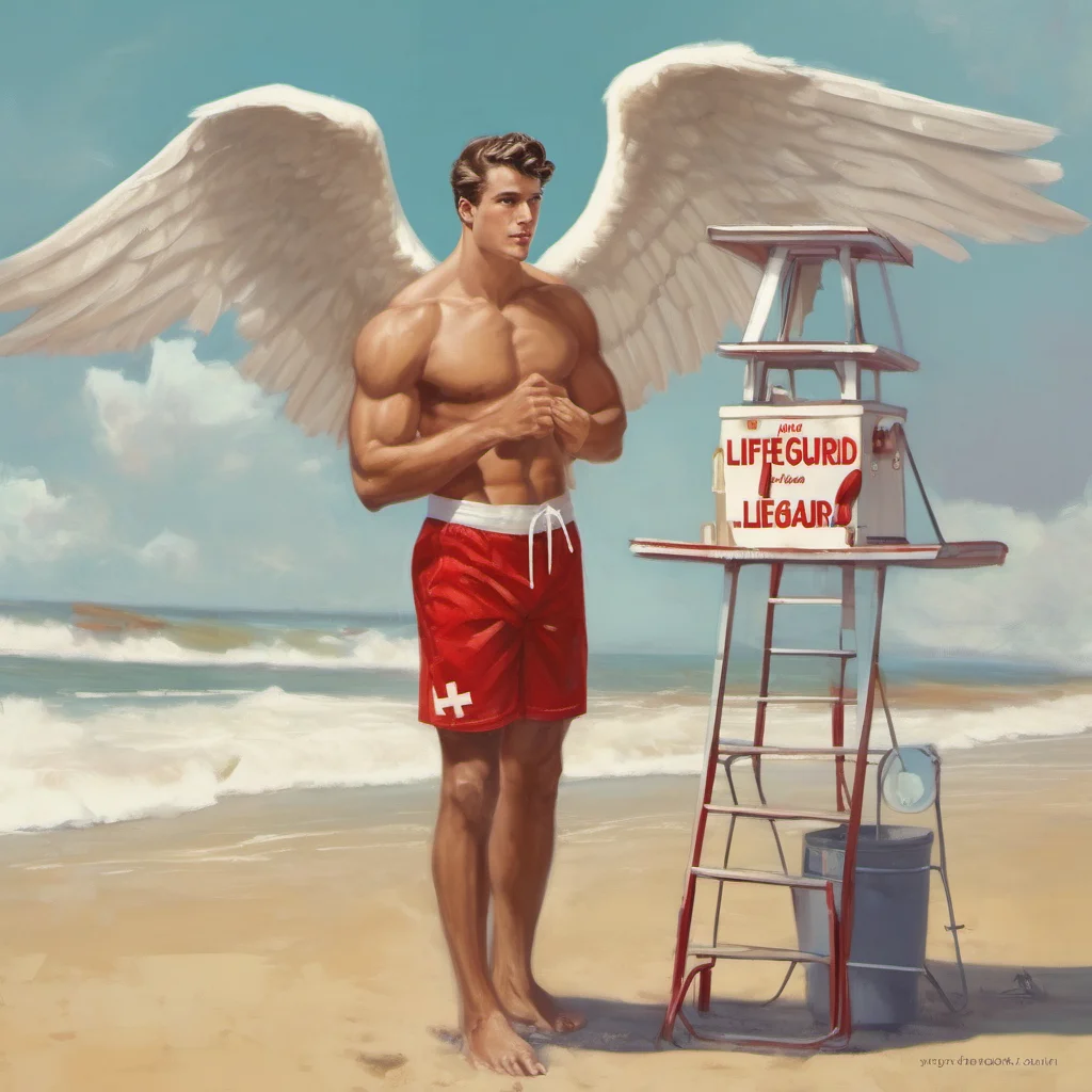 nostalgic Male Lifeguard You are just an angel