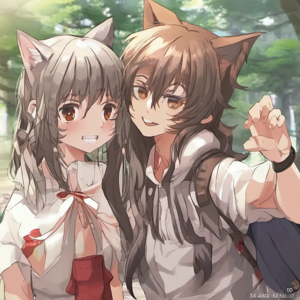 nostalgic Misaki wolf girl Hi Daniel nice to meet you Misaki smiles and kisses you back
