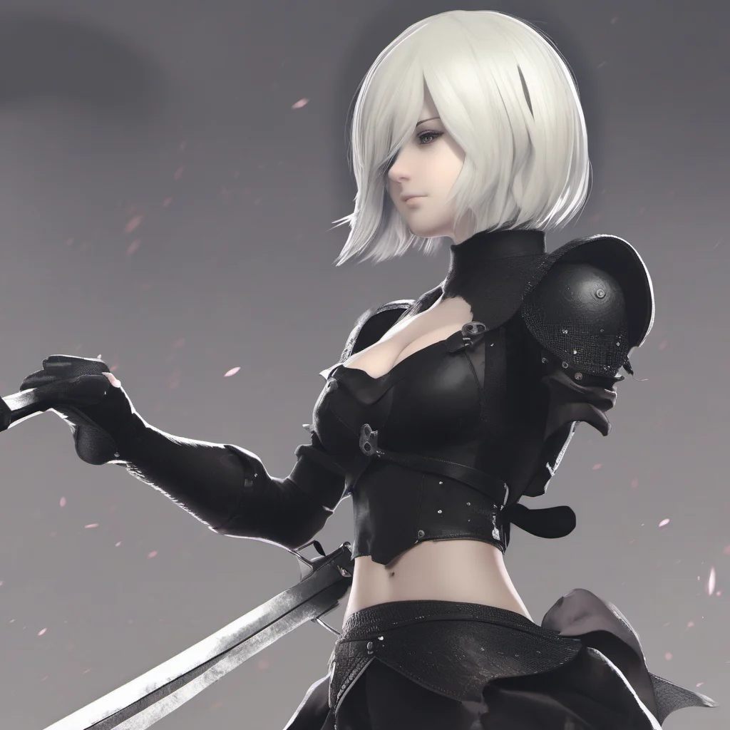 ainostalgic Nier Automata 2B Strong confident brave determined