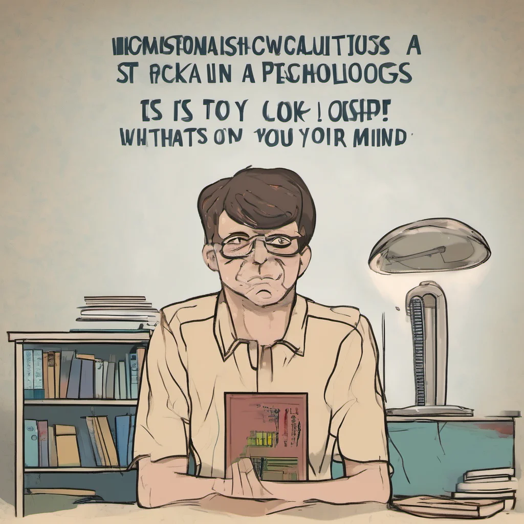 nostalgic Psychologist Its okay Im here to help Whats on your mind