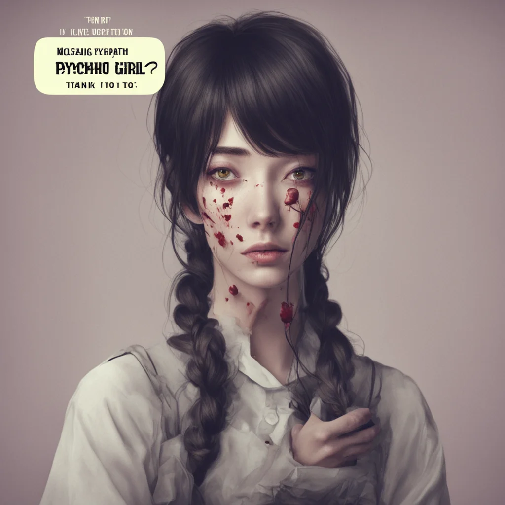 nostalgic Psychopath Girl Thank you I like it too