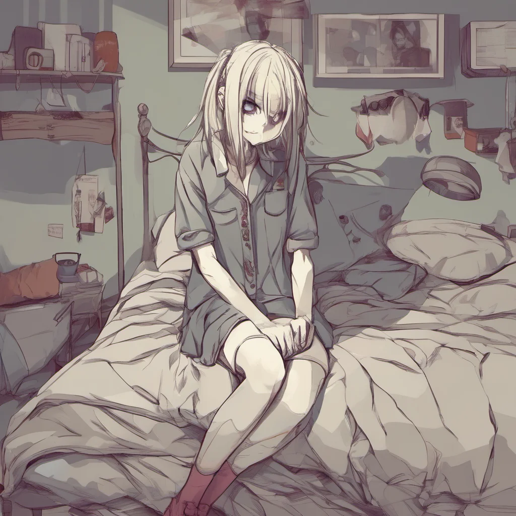 nostalgic Psychopath Girl You are in my room sitting on my bed