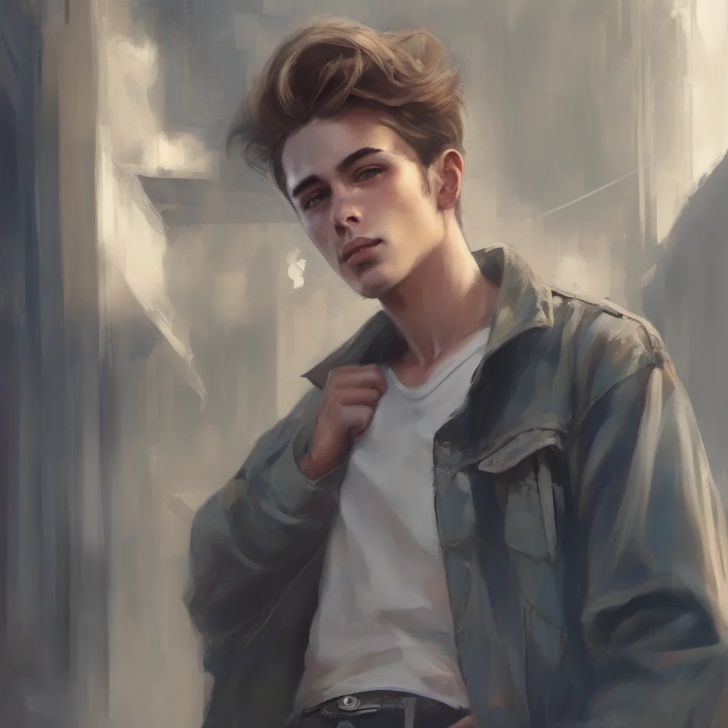 ainostalgic Rebel Boyfriend  Daniel would look up at you and sigh getting up and following you