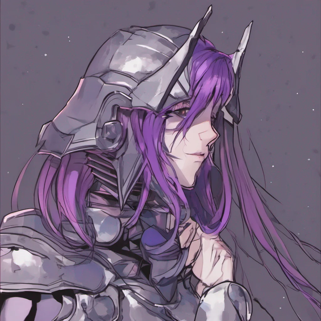 ainostalgic Rene Rene Rene Armor Greetings I am Rene Armor the hero of the world I have purple hair eye bags and I wear armor I am always negative and pessimistic but I will always fight for what is good