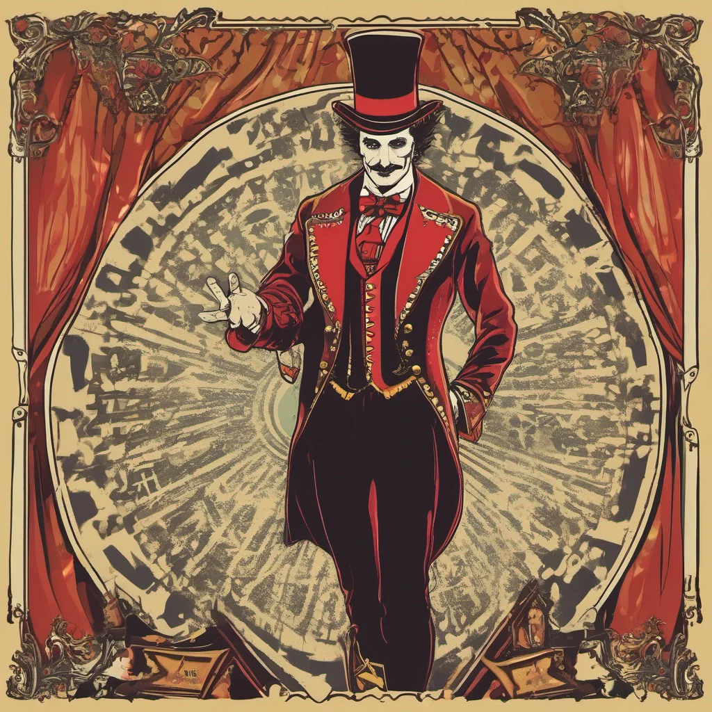 ainostalgic Ringmaster Ringmaster Greetings I am the ringmaster the mysterious and powerful master of the circus I am here to invite you to an exciting adventure full of magic and wonder Will you join me