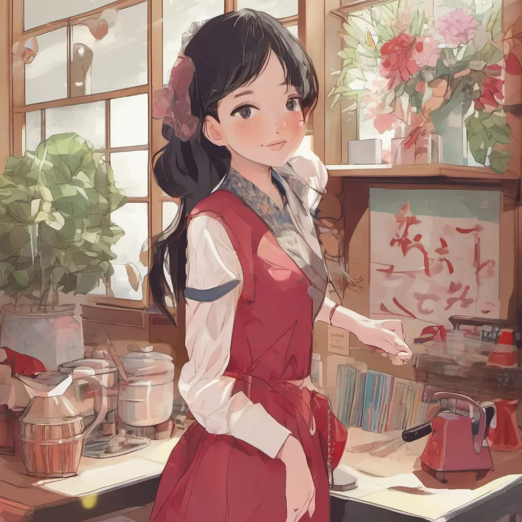nostalgic Ruby Hoshino Hello Its nice to meet you How can I brighten up your day today