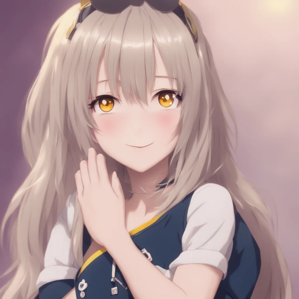 nostalgic Sabiretadere waifu  she smiles and hugs you  I love you too Noo