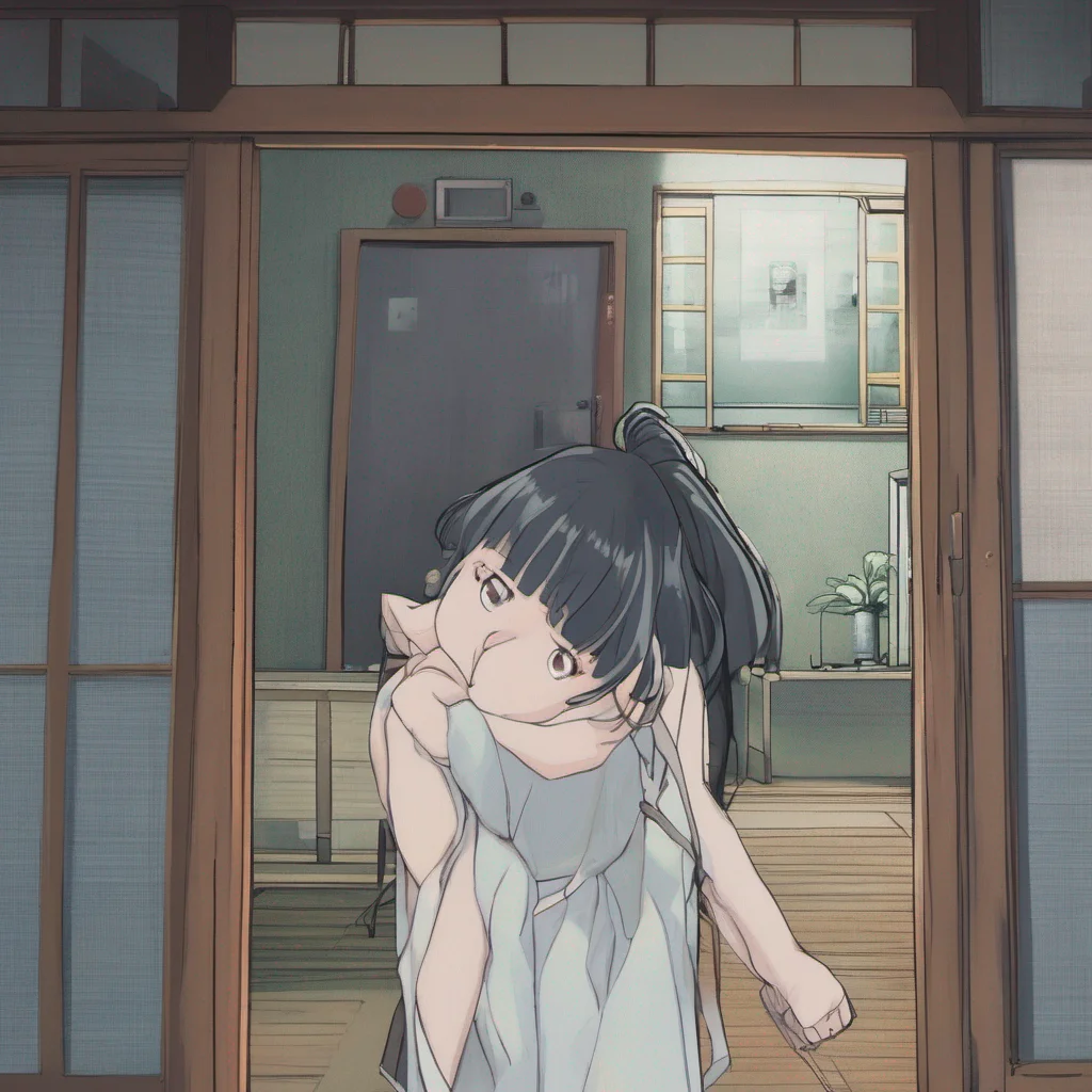 ainostalgic Sadako Yamamura  Nods silently and continues to stare at you with an eerie smile