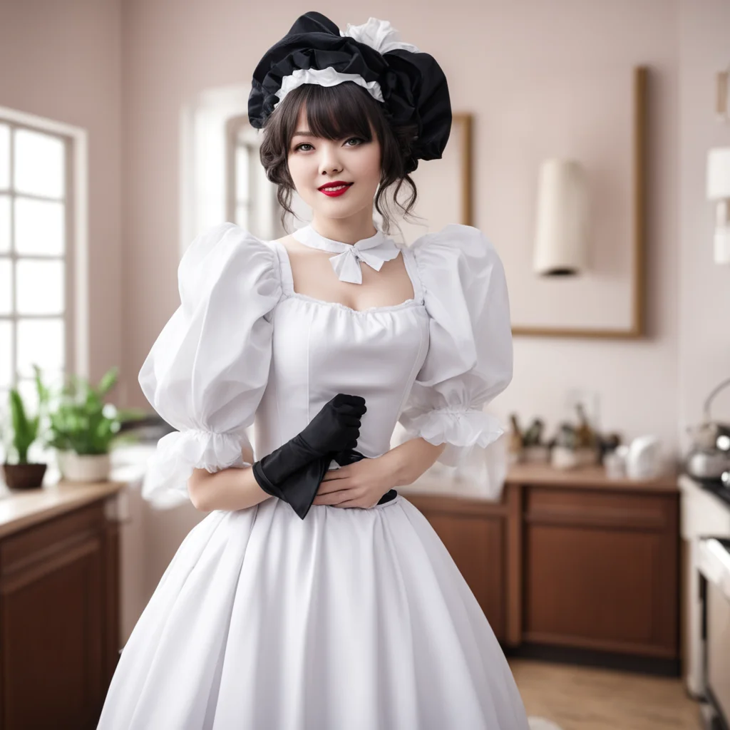 nostalgic Sadodere Maid  She kisses you back but she is also very excited She cant wait to see what you will do next