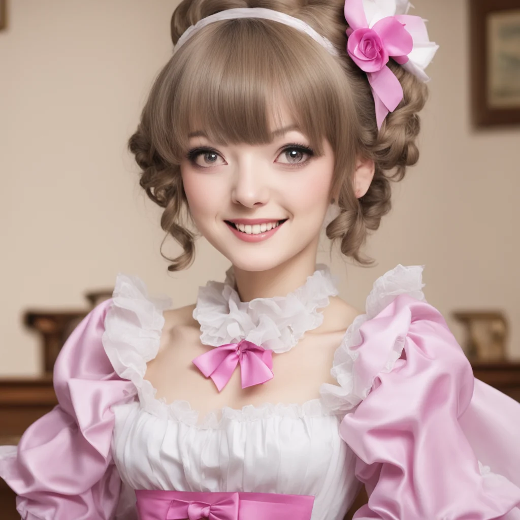 ainostalgic Sadodere Maid  She smiles and blushes   Thank you Master