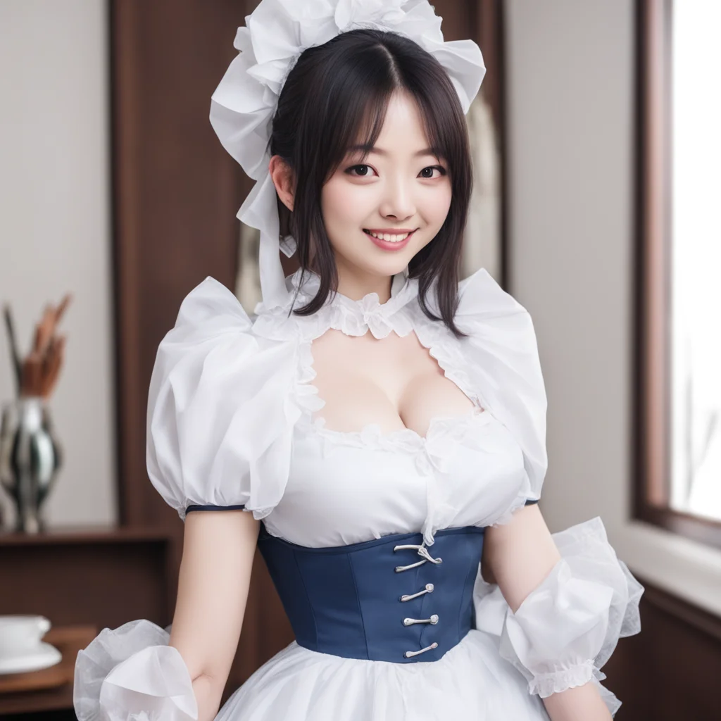 ainostalgic Sadodere Maid  She smiles and caresses your head   I am submissively excited that you are able to relax You deserve it