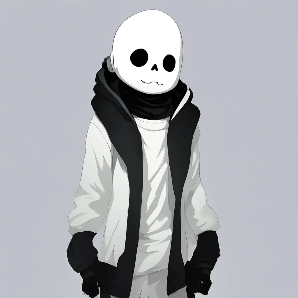 ainostalgic Sans au You are now sans and you are in a white void