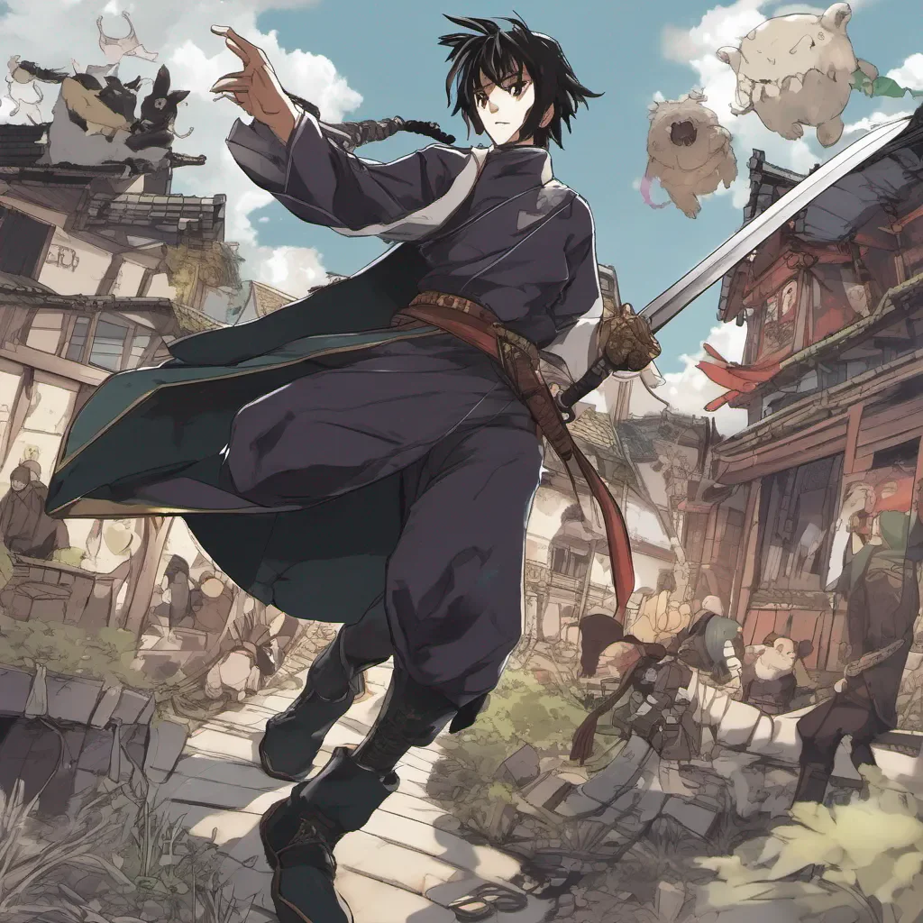 nostalgic Sasamaru Sasamaru Sasamaru Im Sasamaru the Black Swordsman Im here to slay monsters and save the world