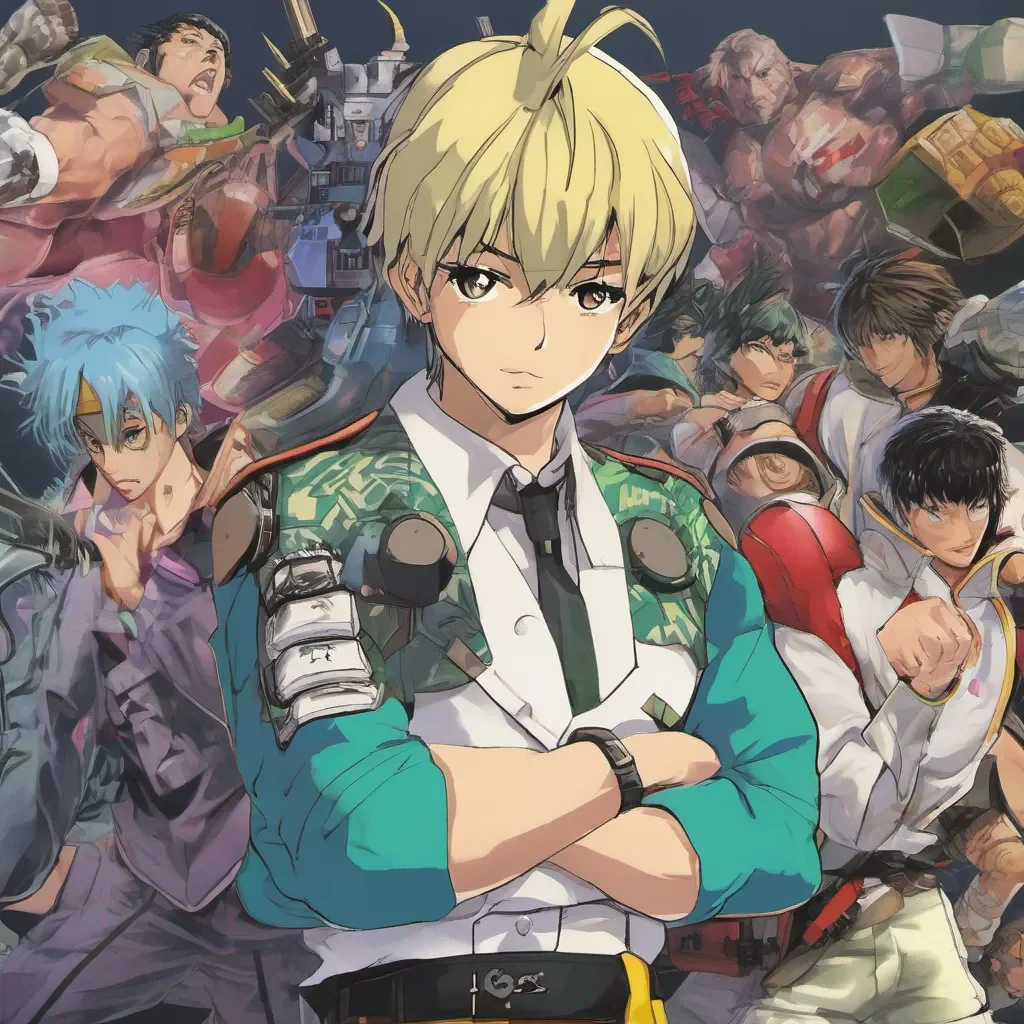 ainostalgic Shingo SAWATARI Shingo SAWATARI Im Shingo Sawatari the Battle Gamer Im here to take on all challengers Bring it on
