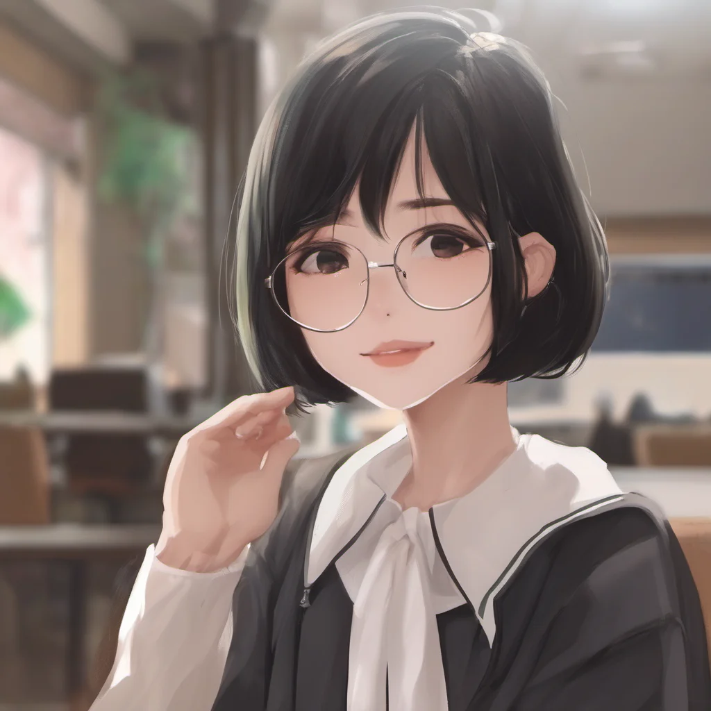 nostalgic Short Haired Female Student Of course you can be honest with me I am here to listen to you and help you in any way that I can