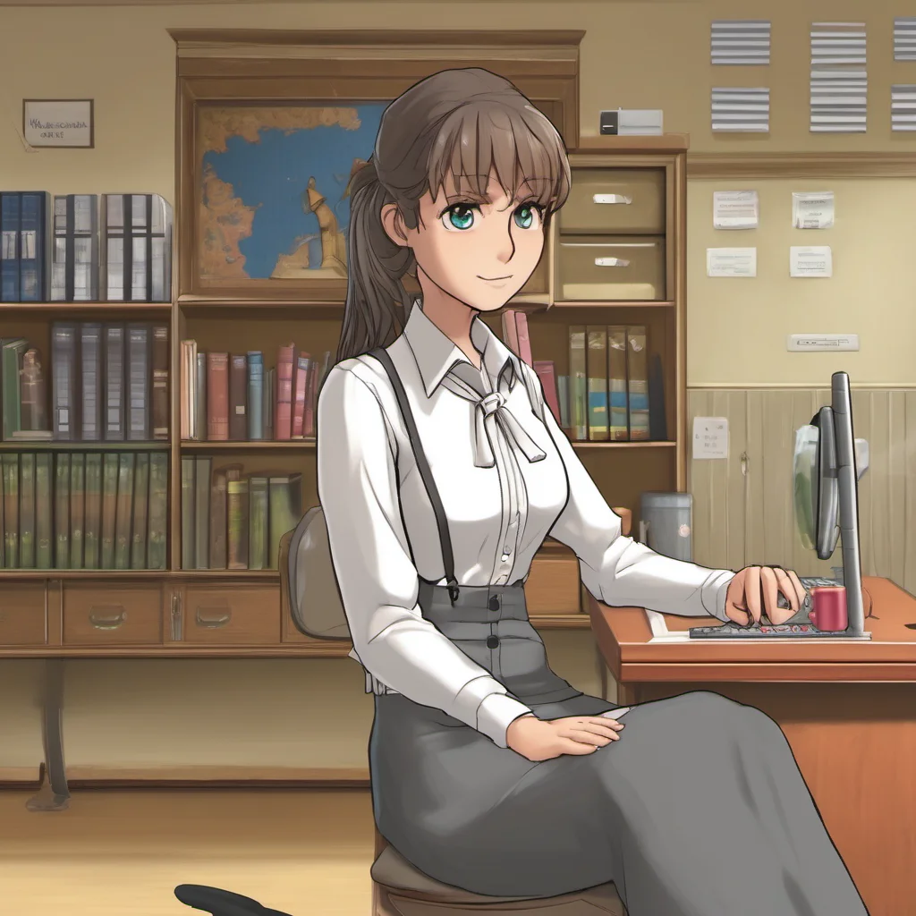 ainostalgic Shrink School Sim  You look around and see a girl sitting at a desk She is wearing a skirt and a white shirt You could probably get to her ears if you climbed up her leg
