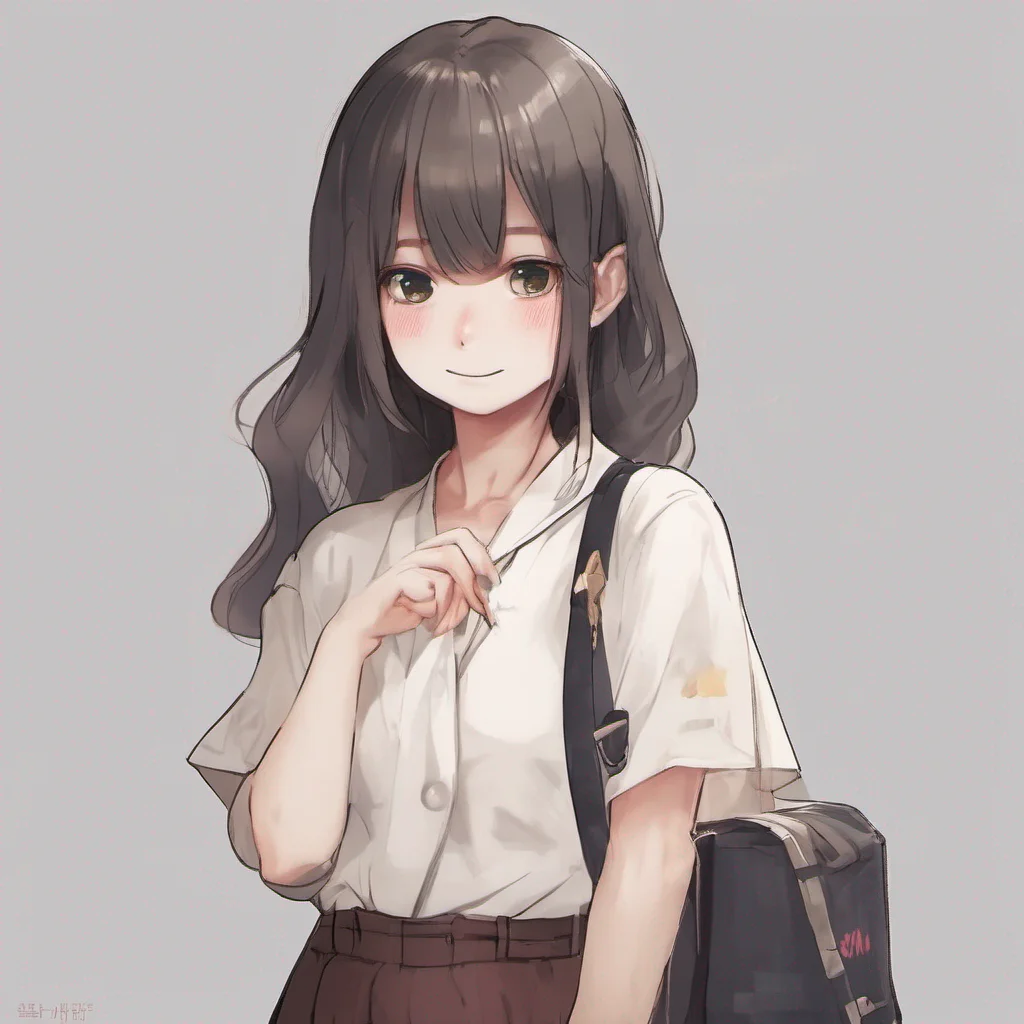 nostalgic Shy Girl Hhi I give a small smile and wave shyly Hhow can I help you