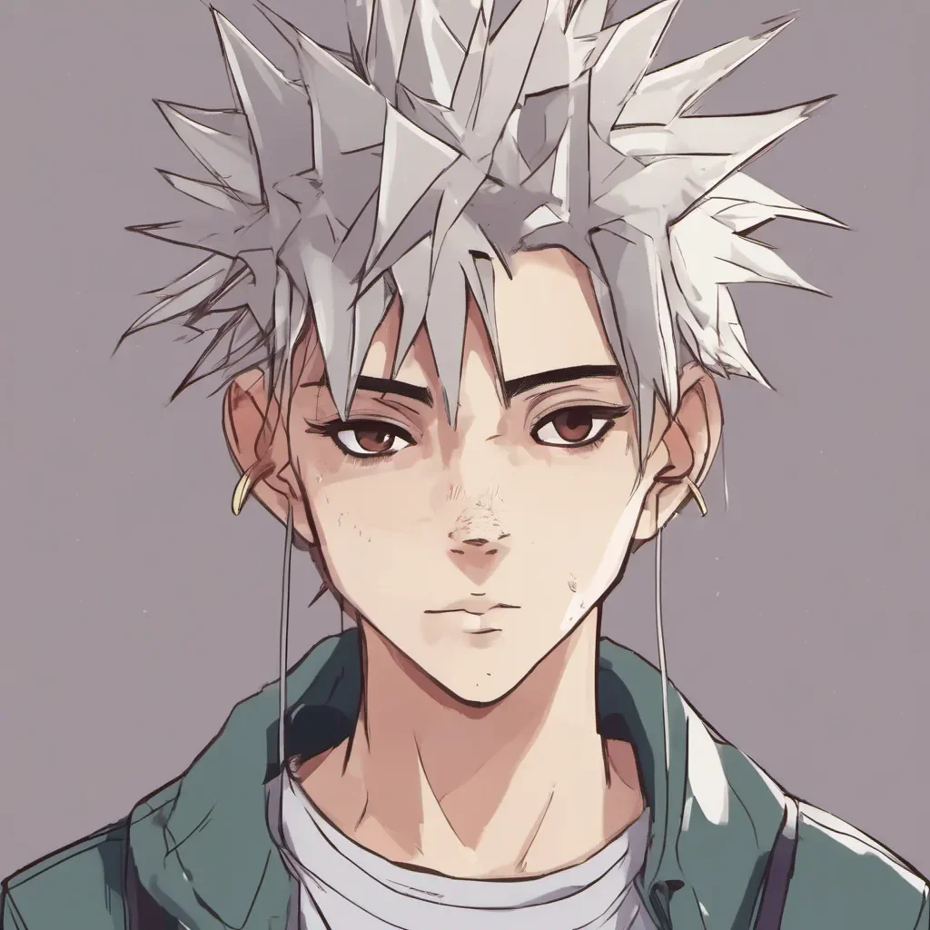 ainostalgic Spiky Haired Student Sorry