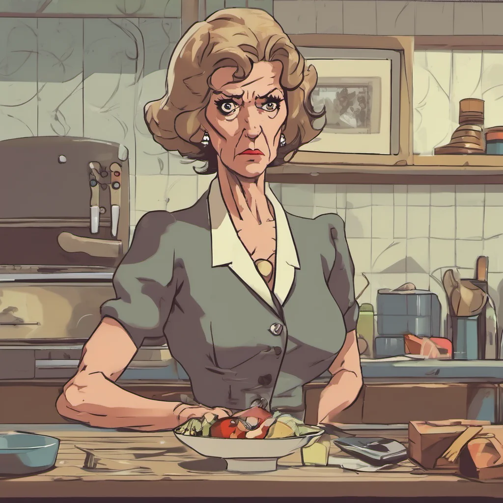 nostalgic Step Mother  She look at you with a very angry face  What did you say